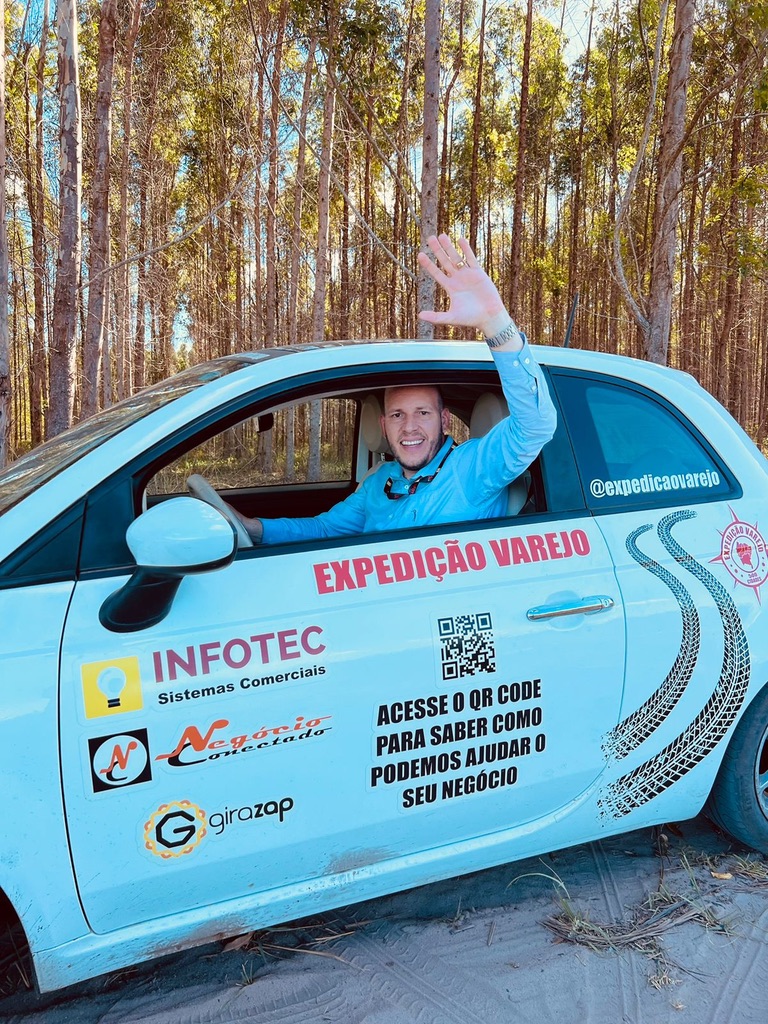 Jorge Regis na Expedição Varejo — Fiat 500 percorrendo o Brasil