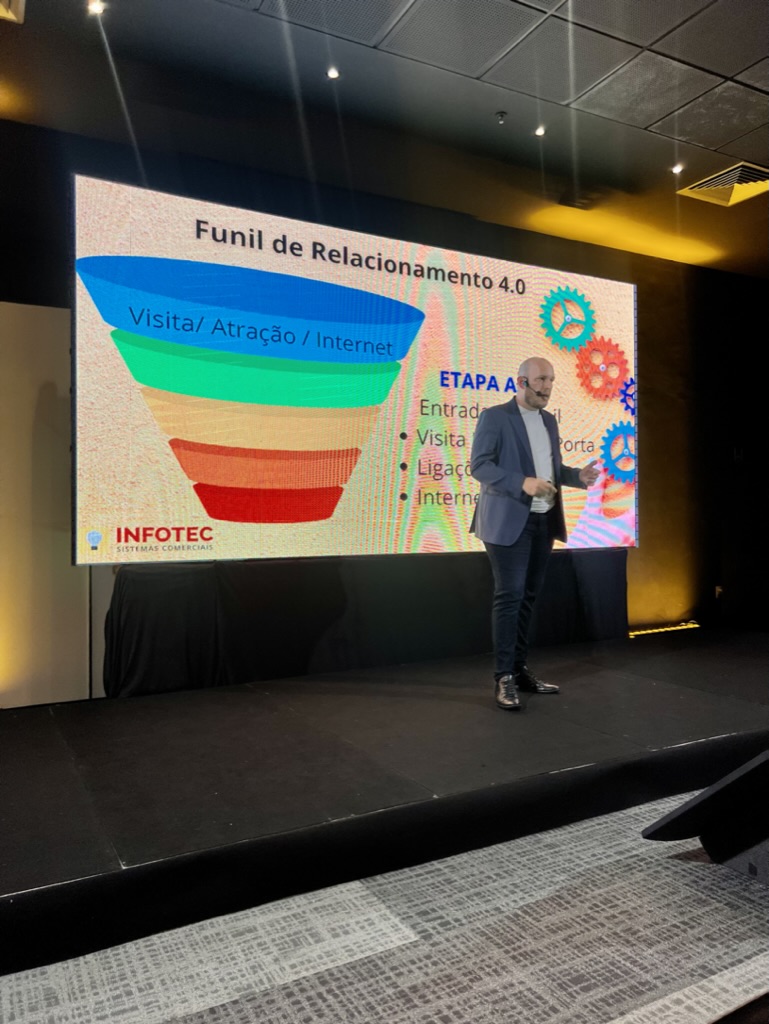 Jorge Regis palestrando sobre Funil de Relacionamento 4.0