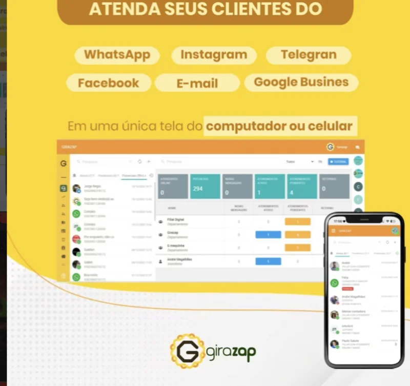 Girazap — atendimento omnichannel com IA